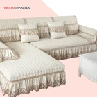 Европейские чехлы для диванов для гостиной, 3 места, роскошное кружевное полотенце для спинки дивана с вышивкой, нескользящее покрытие для дивана, мягкое полотенце для дивана