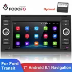 Автомобильный мультимедийный плеер Podofo, Android 9,0, 2 Din, радио, GPS, 7 ''стереоприемник для Focus Galaxy Mondeo Kuga C-Max S-Max Fusion