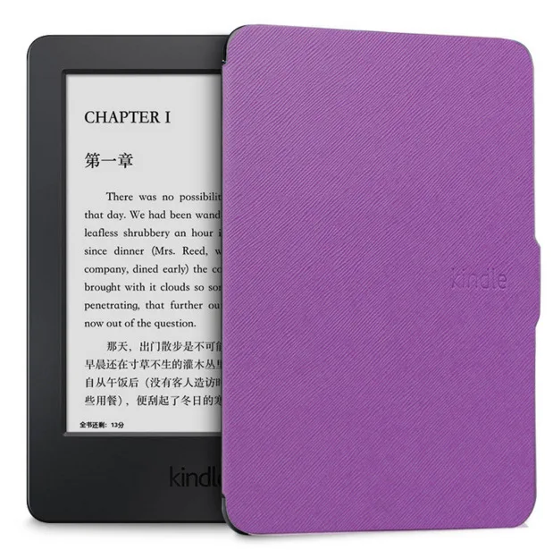Чехол для amazon kindle paperwhite 1/2/3, ультра тонкий чехол для планшета, 6 дюймов, чехол со сном - Цвет: Purple