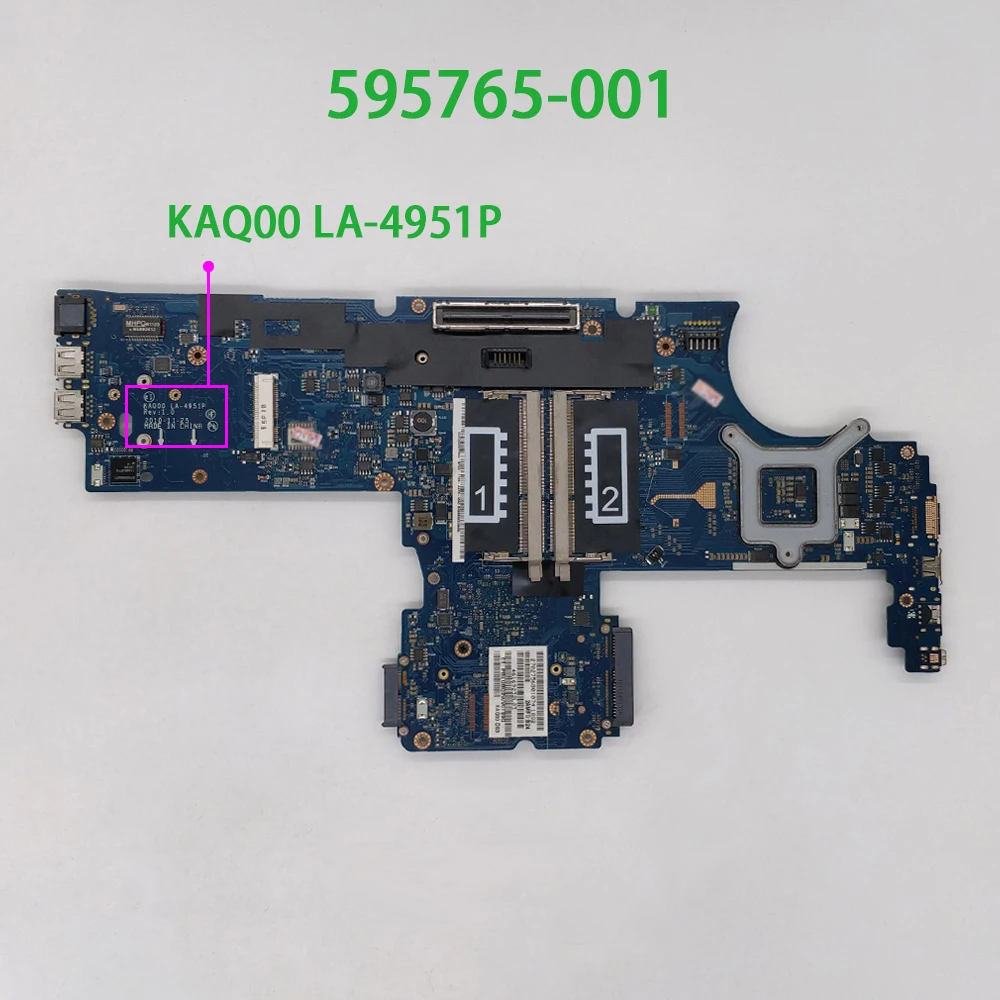 Натуральная 595765 001 аккумулятор большой емкости KAQ00 LA 4951P REV: 1 0 Материнская плата