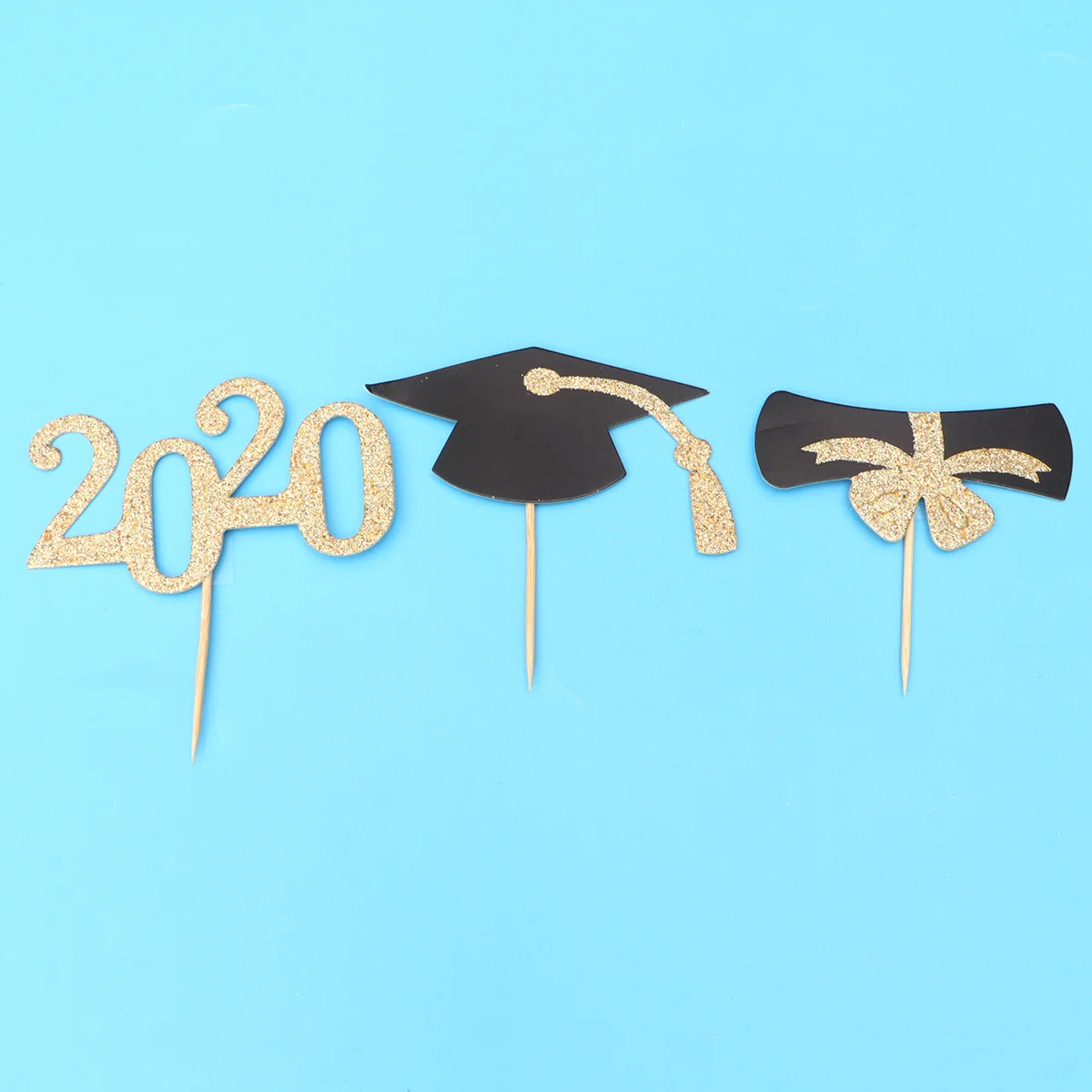 

48 шт., 2020, топперы для кексов на выпускной