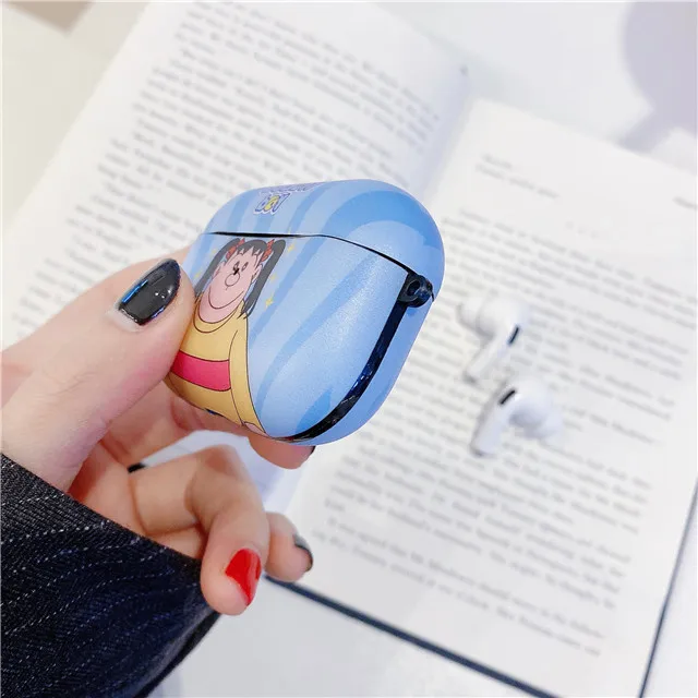 Беспроводной защитный чехол для наушников Buletooth для Airpods 1/2 и Pro, силиконовый чехол с мультипликационным персонажем Doraemon, чехол для наушников