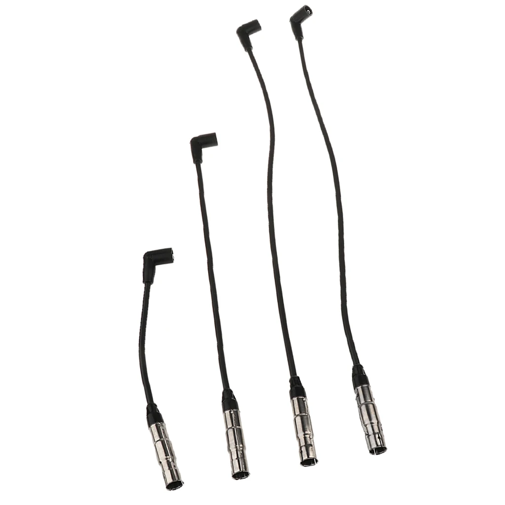 4 шт. набор проводов для свечей зажигания металлические резиновые провода с