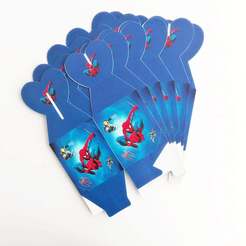 6 шт. вечерние коробки для конфет с изображением Человека-паука героями