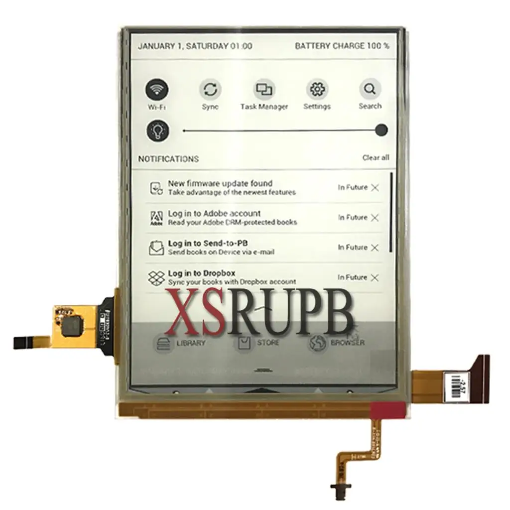 6-дюймовый сенсорный экран 2 ED060XH7 с ЖК-подсветкой для Pocketbook touch Lux 3 PB626(2)-D-WW lcd