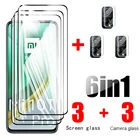 6in1 для xiaomi 10t pro стекло redmi note 10 pro max 9 9s 9 pro заднего экрана объектива камеры poco f3 x3 pro nfc защитная пленка из закаленного стекла