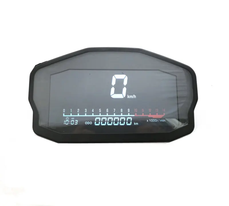 TKOSM для 2 4 цилиндров мотоциклов Универсальный светодиодный ЖК спидометр цифровой