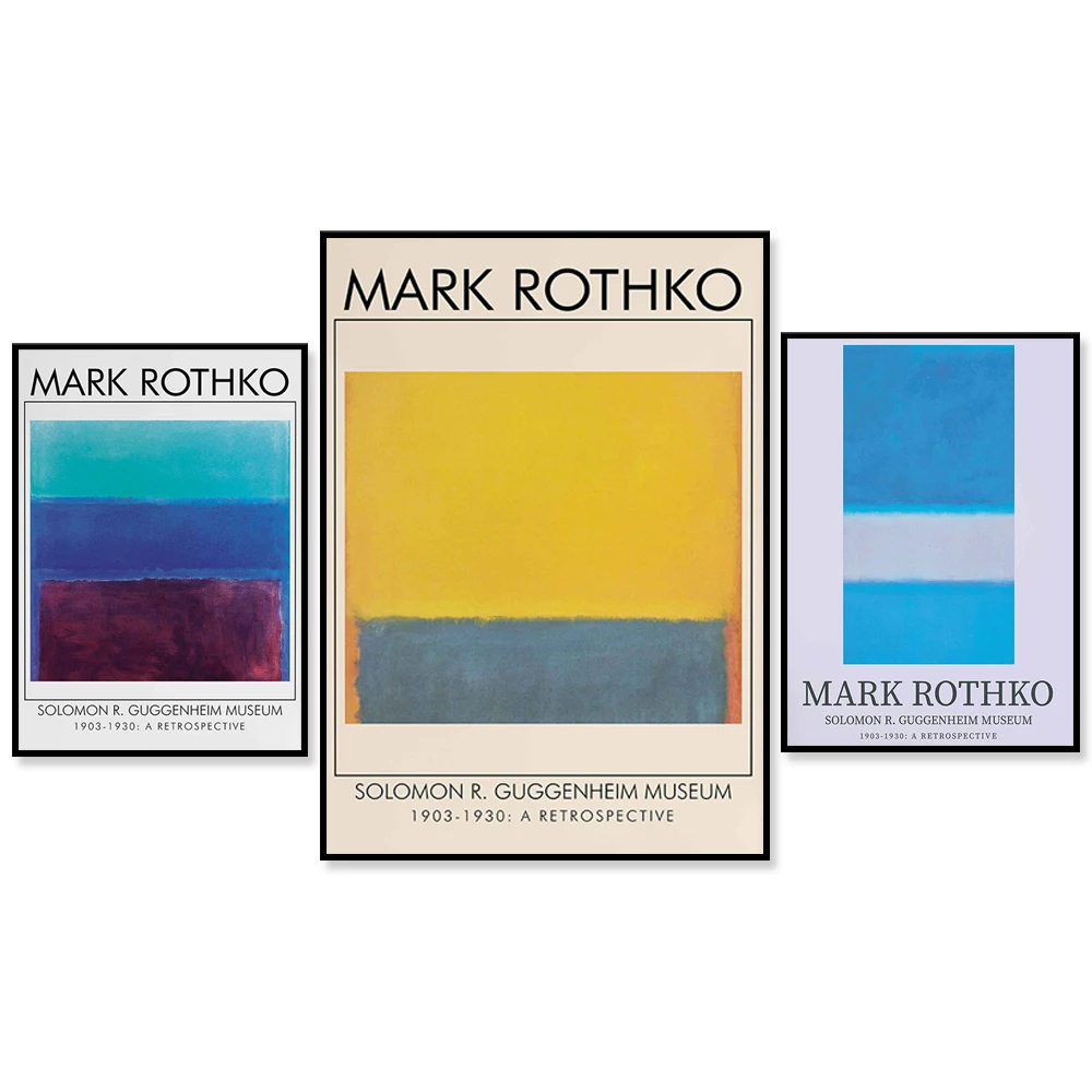 Постер художественной выставки Марк Ротко принты современное художественное