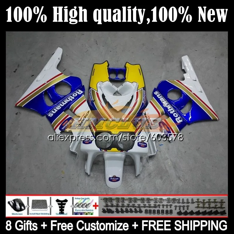 

CBR400RR For HONDA NC23 CBR400 RR 1988 1989 1990 1991 1992 1993 32CL.9 CBR 400RR 400 RR 88 89 90 91 92 93 Fairing Rothmans Blue