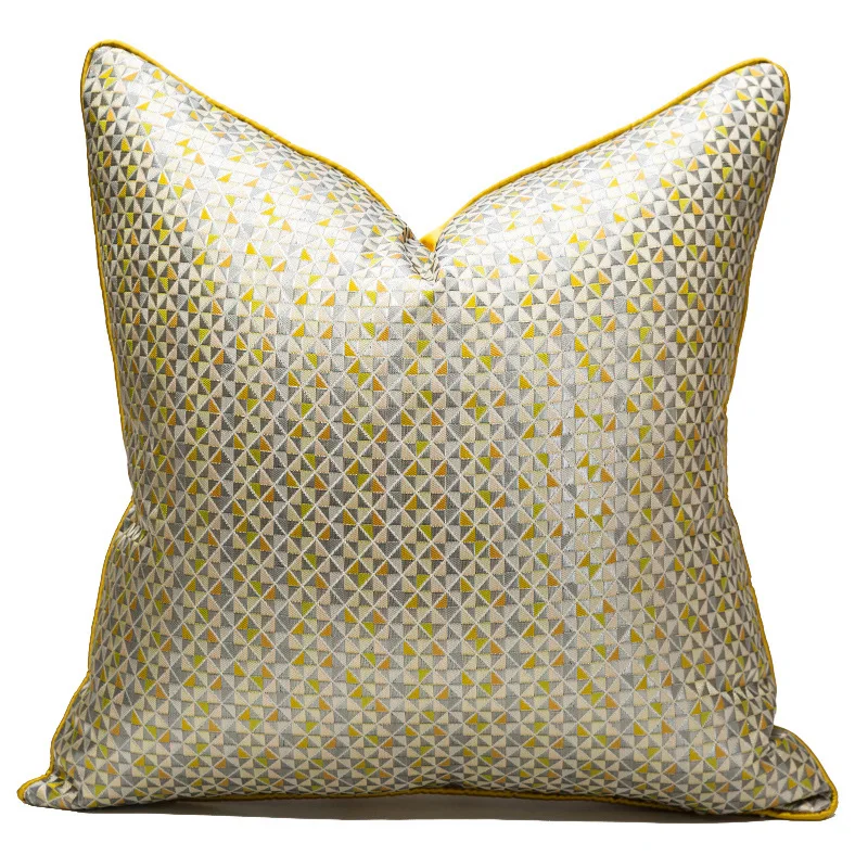 

Маленькая желто-зеленая наволочка с рисунком в виде сломанной сетки, товары для дома, украшение, чехол для дивана и диванных подушек чехол из полиэстера