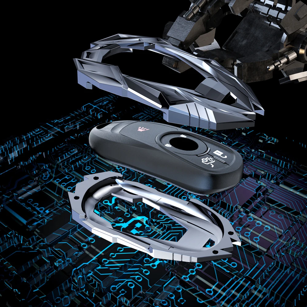 

New Zinc Alloy Car Key Case Cover For Buick Envision Verano GS 20T 28T Encore NEW LACROSSE Opel Astra Accessories