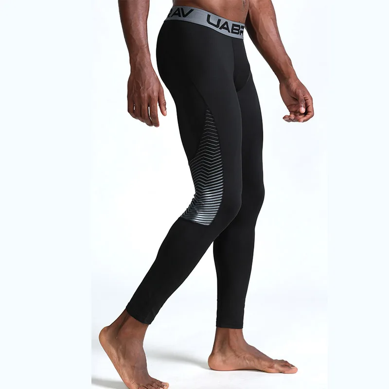 Uabrav мужские компрессионные штаны для кожи быстросохнущие спортивные Леггинсы