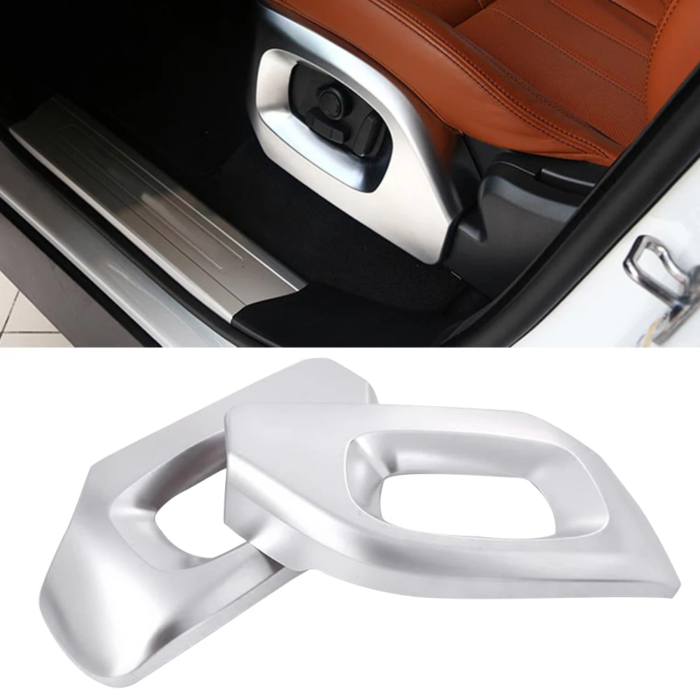 

ABS Car Seat Side Decoration Cover Frame Trim For Land Rover Discovery 5 17-18 Land Rover Range Velar RR Sport 2018 Accessory