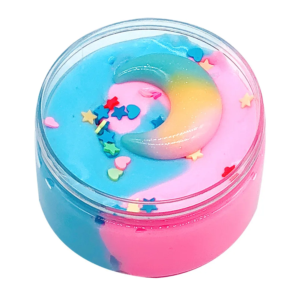 

Beautiful Color Mixing Cloud Slime Scented Stress Kids Clay Toy Squeeze soft Stress Kids Crystal Clay Toy Funny Gift Kids