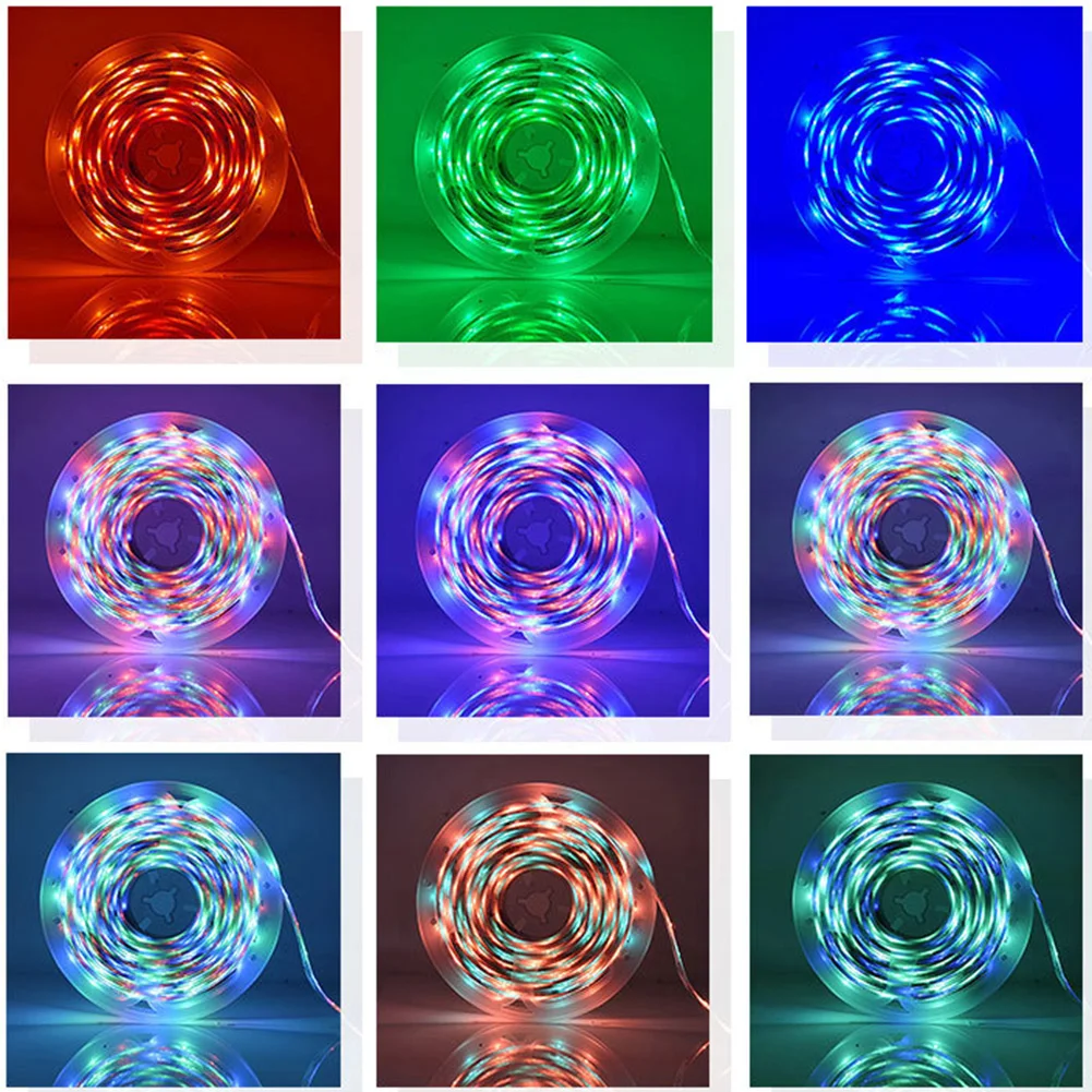 1 м 5 10 20 Wi Fi Светодиодные ленты светильник RGB Водонепроницаемый 5050 DC12V rgb диод