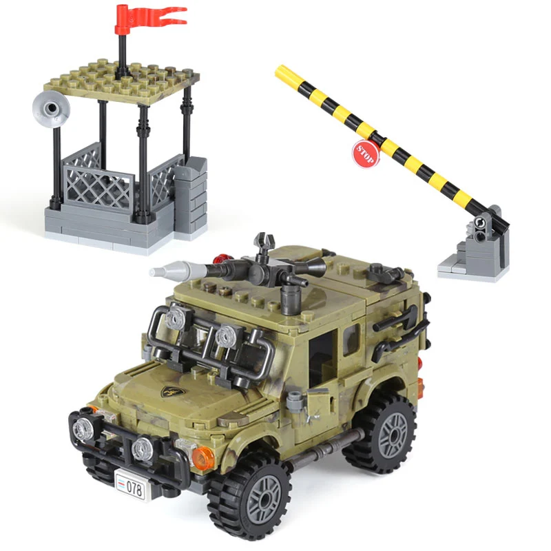 

06012 Genuine 497Pcs Military Series The Ryan Car Set Building Blocks Bricks Toys Educational Funny Christmas Boy Gifts