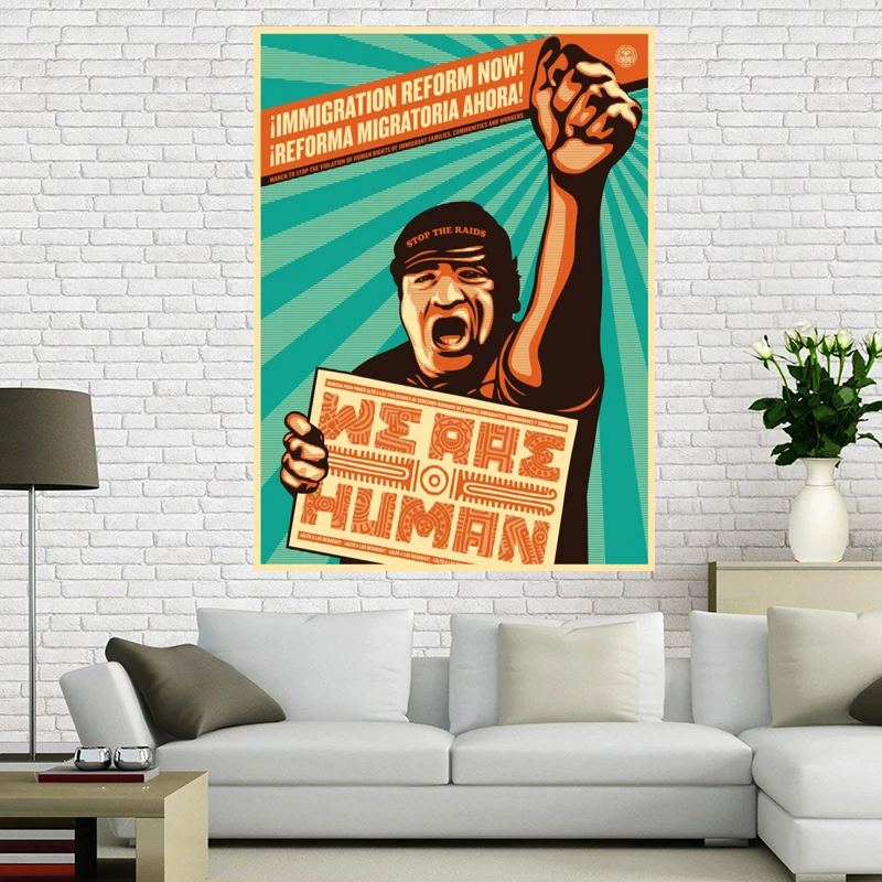 Пользовательские Холст плакат не война Арт плакат печать Shepard Fairey 90x60 см отделочная ткань для дома ткань стены плакат печать шелковая ткань - Цвет: Розовый