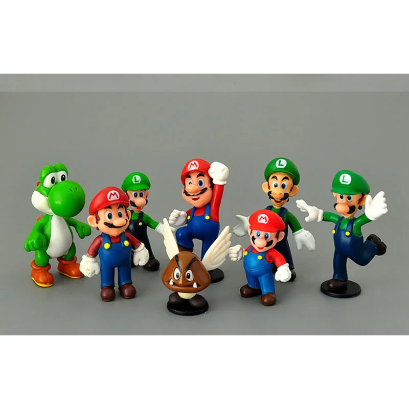Экшн-фигурки из ПВХ Super Bros игрушки Йоши персик принцесса Луиджи стесняйтесь