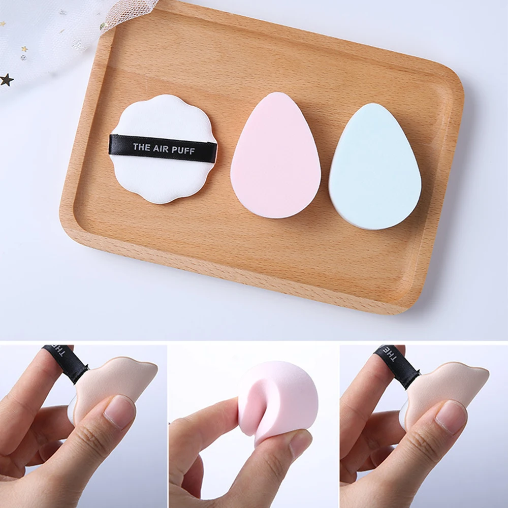 

2pcs/Lot Foundation Makeup Sponge Cosmetic Puff Cosmetic Air Cushion Powder Smooth Beauty Wet &Dry Dual-Use Makeup Sponge Tools