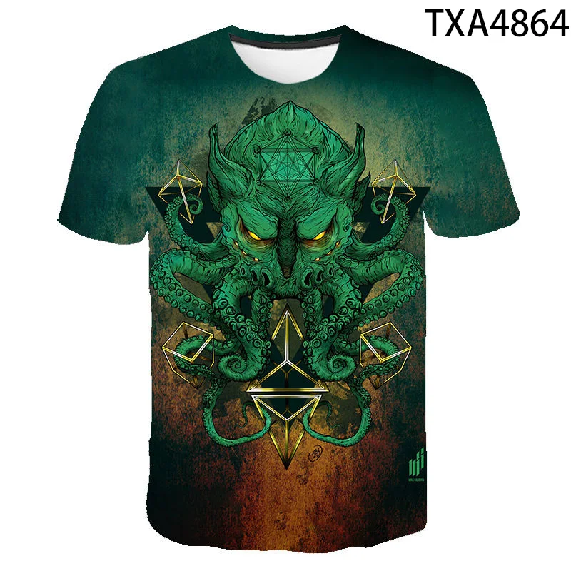 

Skull 3D Printed Tshirt 2021New Tee Summer Horrifying Punk Style T-Shirt Men's O-Neck Tops Men Women Punk Style Short Sleeve Top