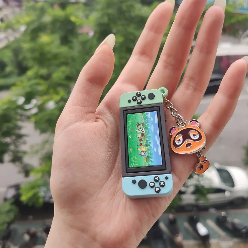 

2020 New 6Styles Game Animal Crossing Keychains Nintendo Switch Car Keyring Charm Bag Pendant Fashion Soft Rubber PVC Key Chains