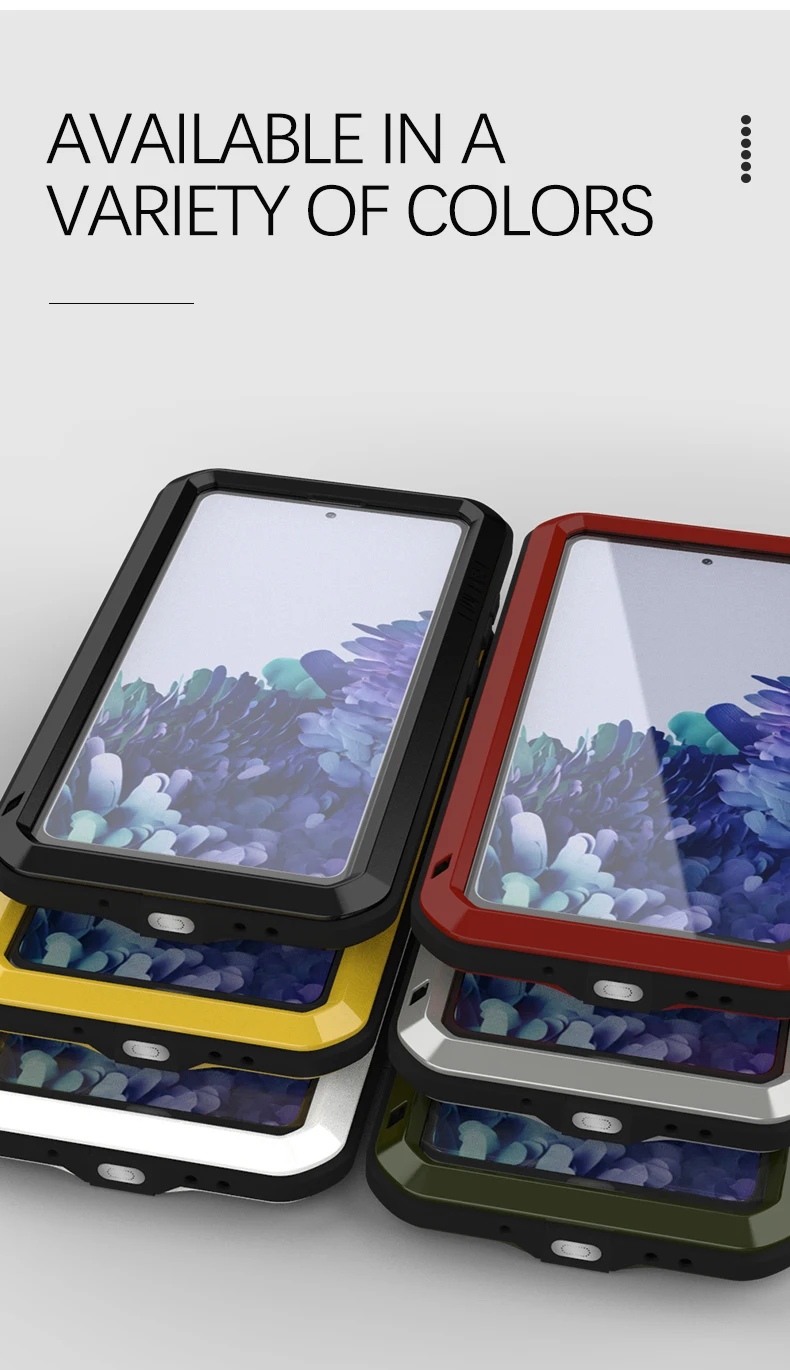 Чехол LOVE MEI совместимый с Samsung Galaxy S20 FE 2020 Алюминиевый металлический чехол Gorilla Glass