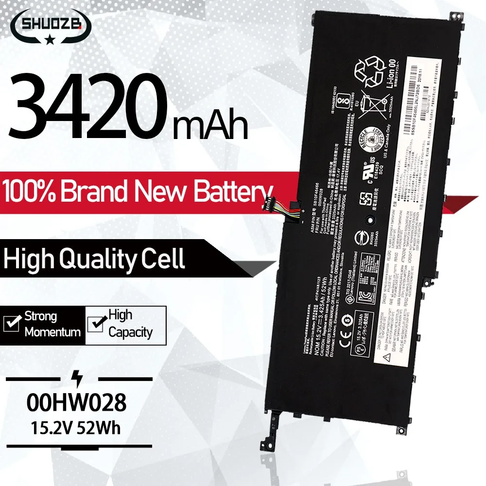 

Аккумулятор для ноутбука Lenovo ThinkPad X1 Carbon X1C yoga 01AV439 SB10F46466 SB10F46467 20FB002VGE 20FB003RGE 20FB0043GE