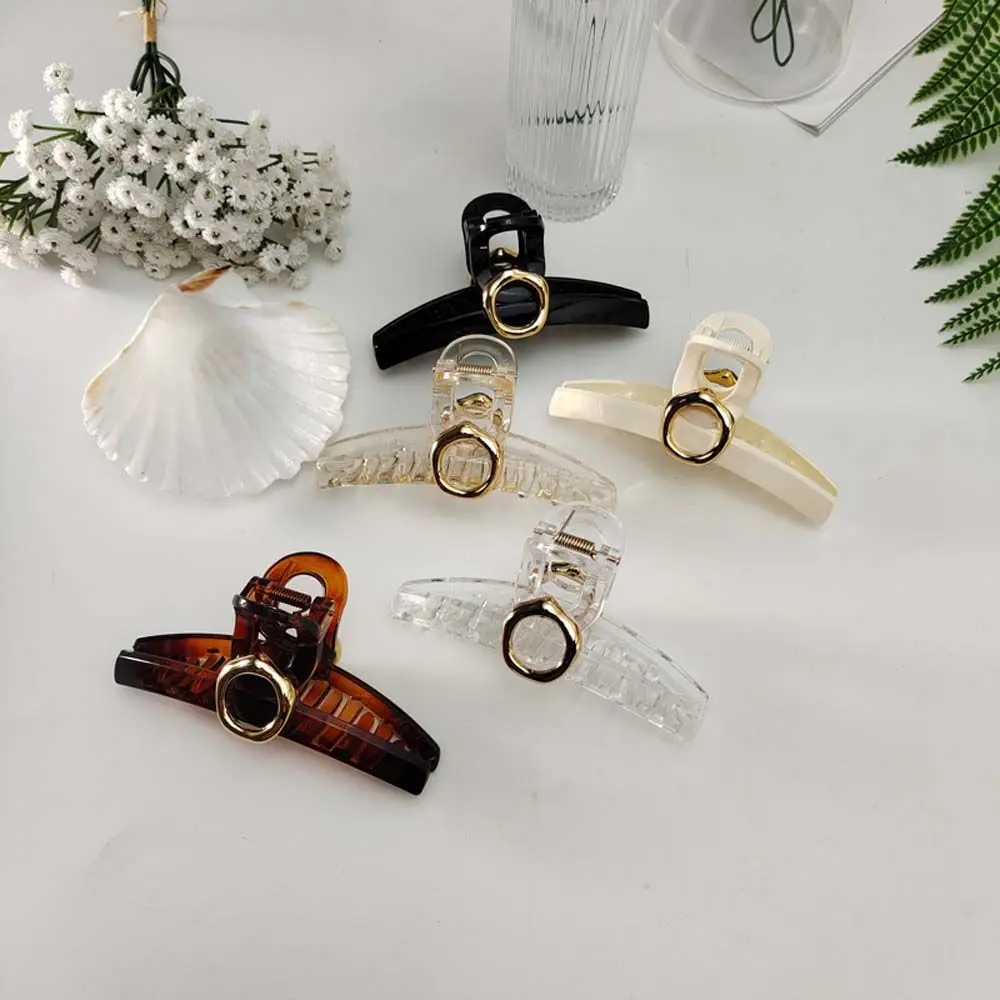 

Hair Accessories Girls Make UP Washing Tool Korea Style Hairpin Ponytail Holder Acrylic Shark Clip Women Hair Claws