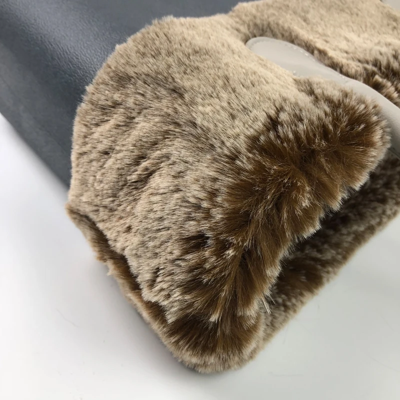 Классическая Мини коричневая меховая плюшевая отделка для obag сумки