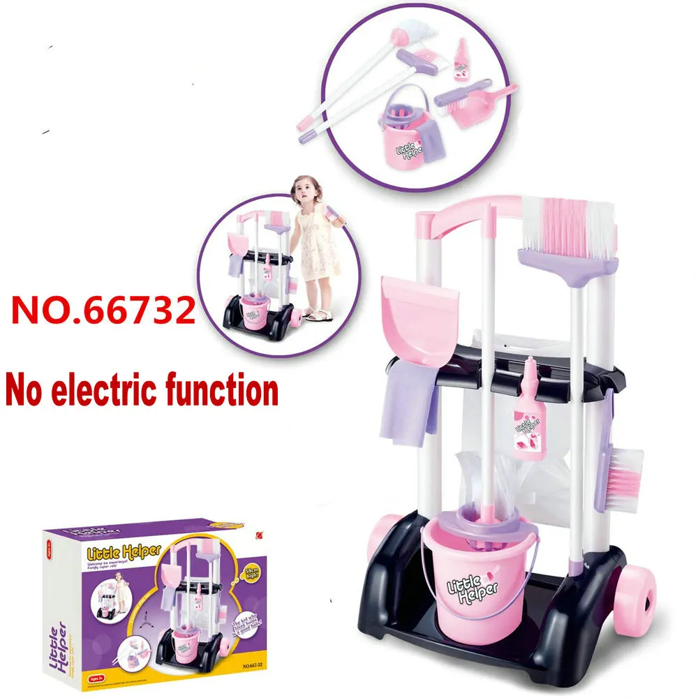 53 см детские игрушки для уборки пола ведра Швабра Веник Пылесос игровой набор