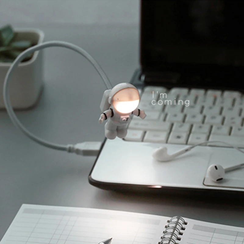 1 шт. высокое качество астронавт домашнее украшение лампа для чтения LED USB книжный