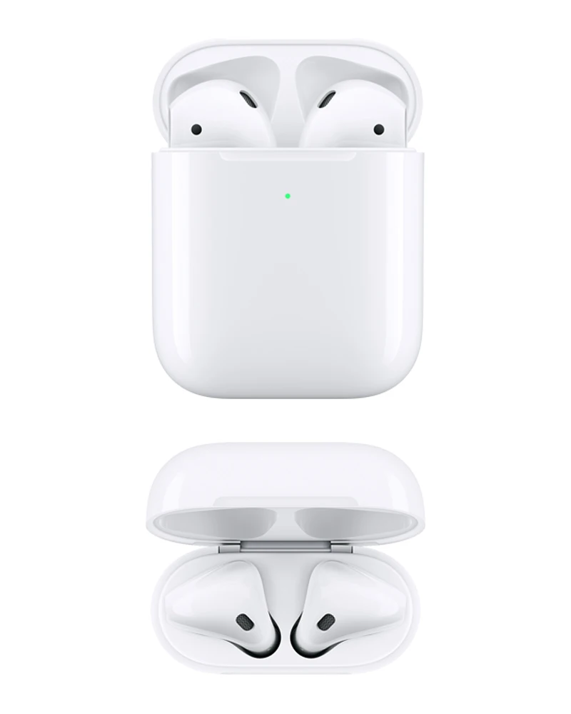 Wireless charging Список Apple AirPods 2nd с беспроводной зарядный чехол, беспроводные наушники Bluetooth для iPhone MacBook Apple Watch - Цвет: Wireless charging
