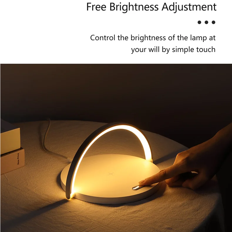 wireless charger fast 10w qi charging stand dock station wireless charging stand for iphone 13 12 11 xs xr x night lamp charger free global shipping