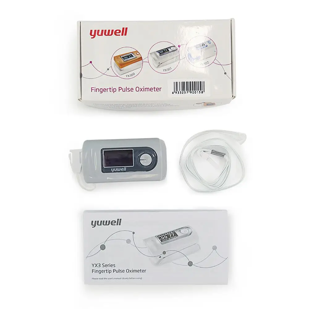 Yuwell YX305/YX301/YX100 портативный Пульс палец SPO2 PR монитор оксиметр насыщение крови кислородом здоровье светодиодный дисплей кончик пальца