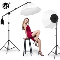 sh 70cm photo octagon softbox kit photography soft box lighting kit use for soften light panoramic angle camera photo studiovide