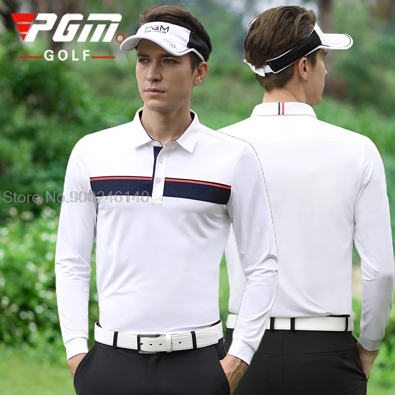 

Spring Casual Men Golf Shirt Outdoor Sports Long Sleeve Golf T-Shirt Badminton Autumn Breathable Shirt Male Polo Leisure Tops