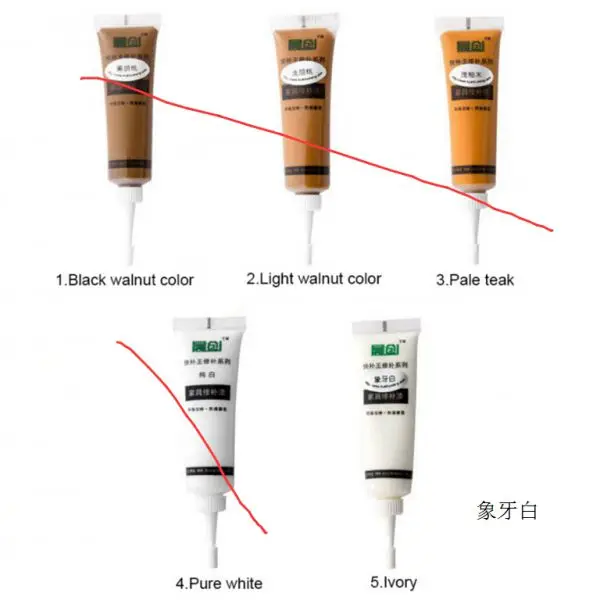 Lvory white Деревянная мебель ремонт патч крем краска Touch Up Kit маркер воск царапины наполнитель для удаления ремонт мебель царапины быстрый ремонт - Цвет: Lvory white