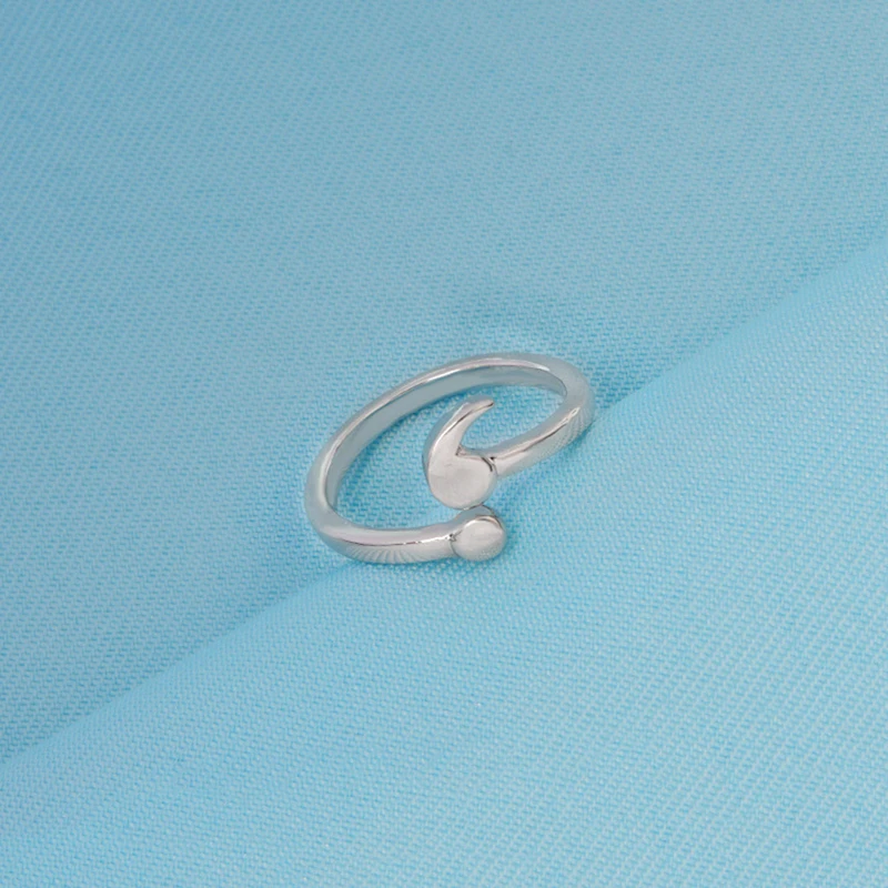 Очаровательное кольцо с полукруглой полосой кольца из сплава для женщин Простые