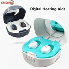 2021 Лучшие Цифровые слуховые аппараты, перезаряжаемый слуховой аппарат, снижение уровня шума CIC, внутренний ушной усилитель звука с подзарядной базой