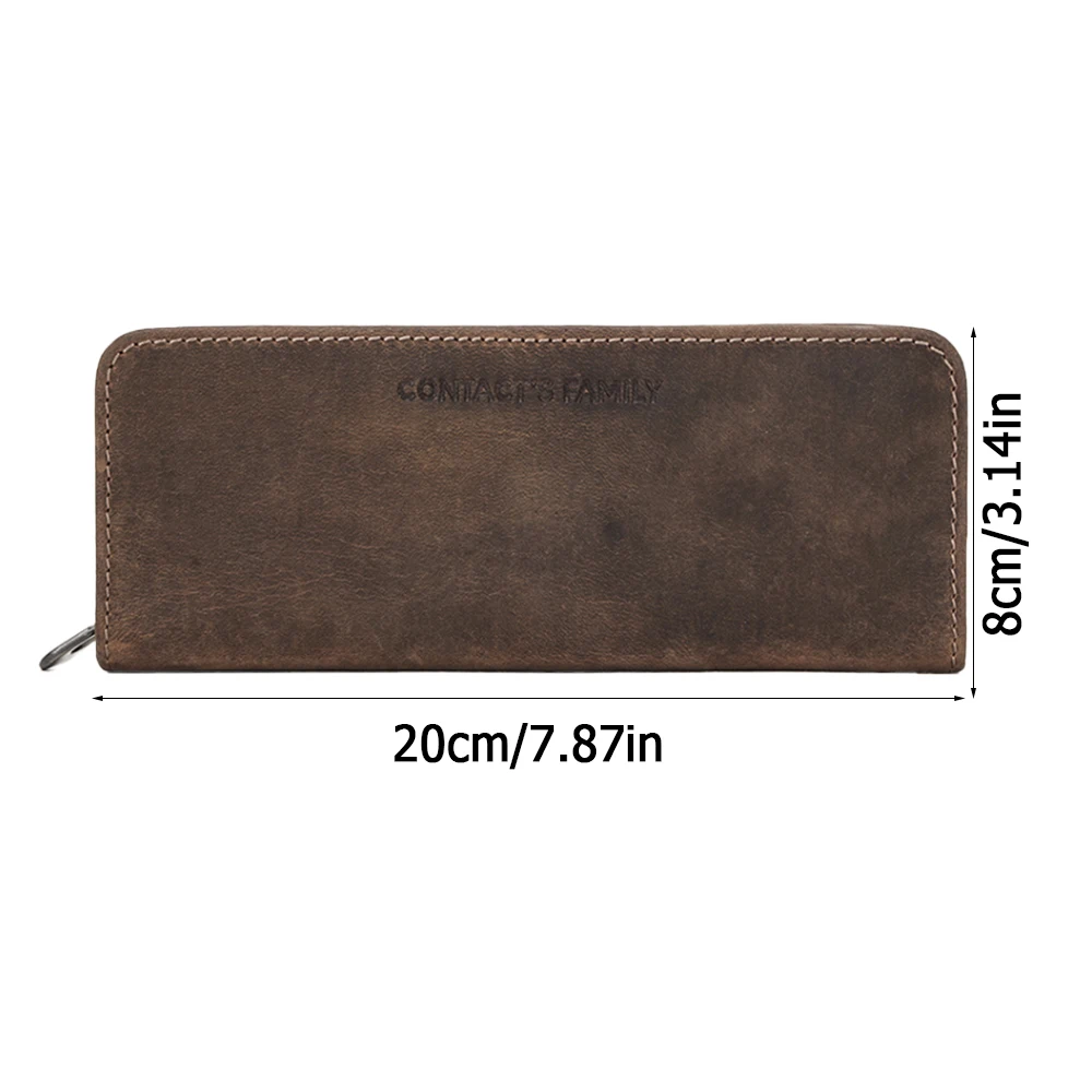 

Retro Leather Pencil Case High Capacity Business Pencil Cases For Child Kids Girl Boy School Pen Bag Pouch Stationery Supplies
