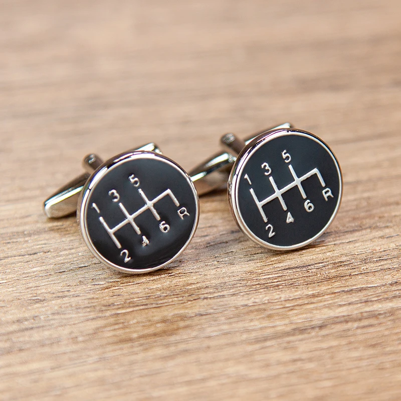 

Мужские Запонки с эмалью, черные запонки для одежды, рубашка во французском стиле, подарок на день рождения