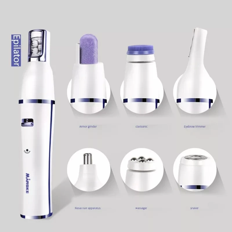 7в1 триммер для волос набор ухода за лицом электробритва носа инструмент удаления