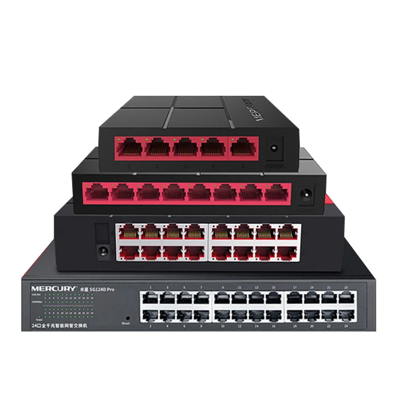 

5/8/16/24 Ports Desktop Gigabit 1000Mbps Switch Ethernet Network Switch LAN Hub Full or Half duplex Exchange Fast Switcher