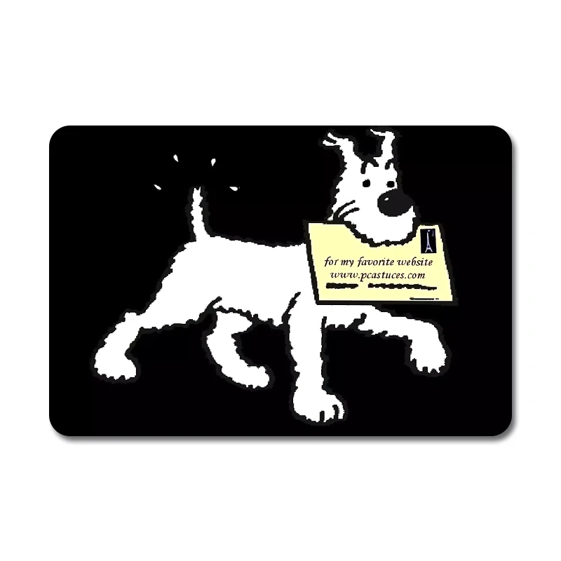 Французский комиксы Tintin крутой дизайн Натуральная Резина Настольный коврик для