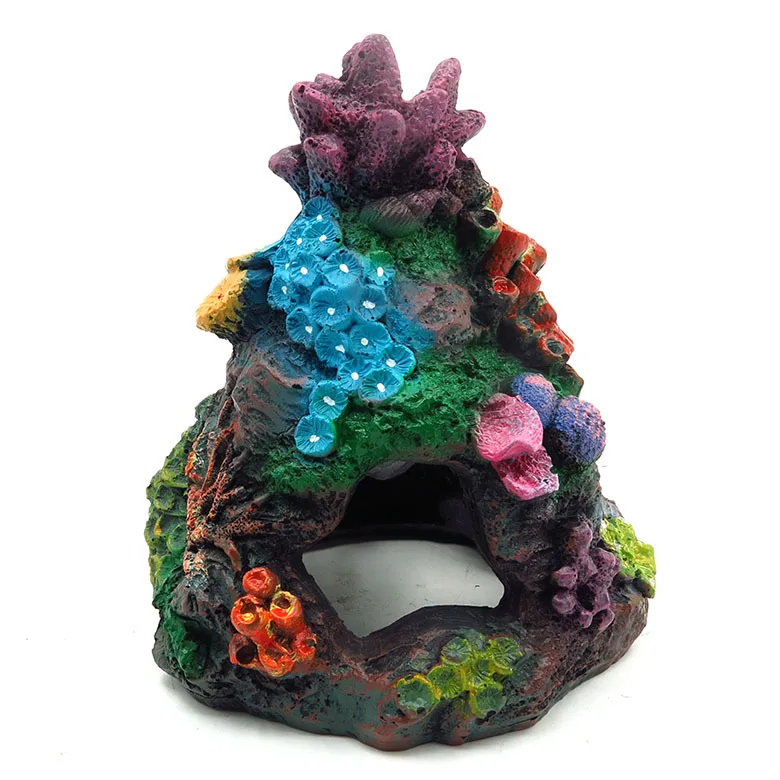 Полимерный Искусственный аквариум Коралловое украшение для рыб полый