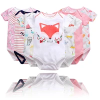 newborn bodysuit baby babies bebes clothes short sleeveprinting infant clothing 0 24 months 100 cotton