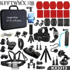 Набор аксессуаров KFFTWWX для Gopro Hero 10 9 Black 8 7 6 5 4 3, Крепление для штатива для SJCAM SJ4000 Yi DBPOWER AKASO EKEN H9 Osmo Action