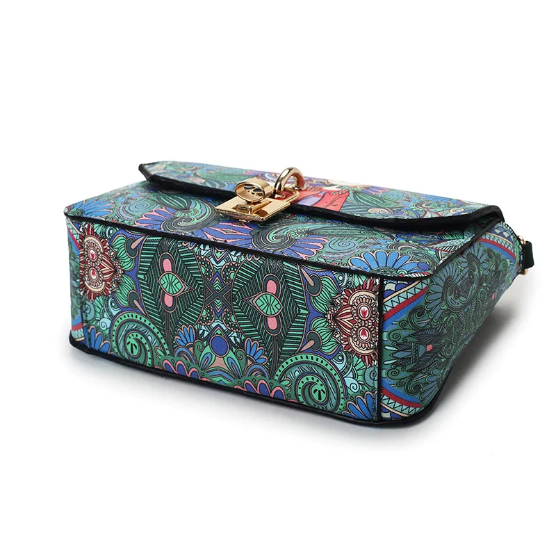 Модная Маленькая женская сумка на плечо с мультяшным принтом миниатюрная