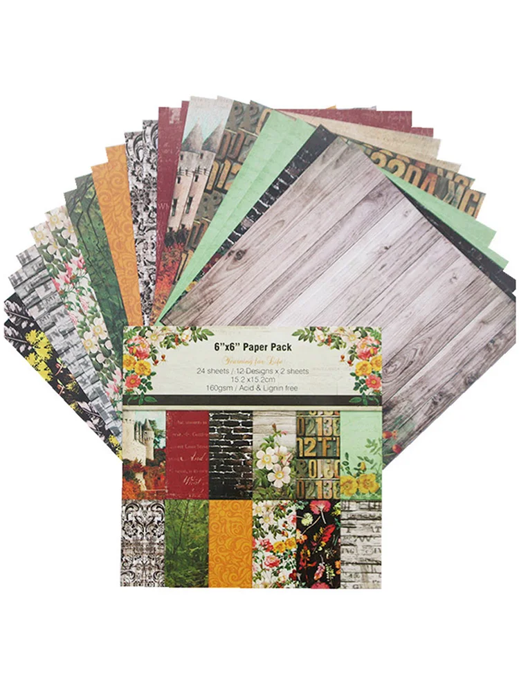 24 листа зимняя история красивая леди Скрапбукинг колодки бумаги оригами