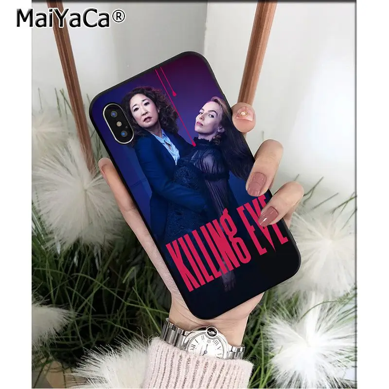 Мягкий чехол MaiYaCa Killing Eve из ТПУ высокого качества для Apple iPhone 8 7 6 6S Plus X XS MAX 5 5S SE XR 11